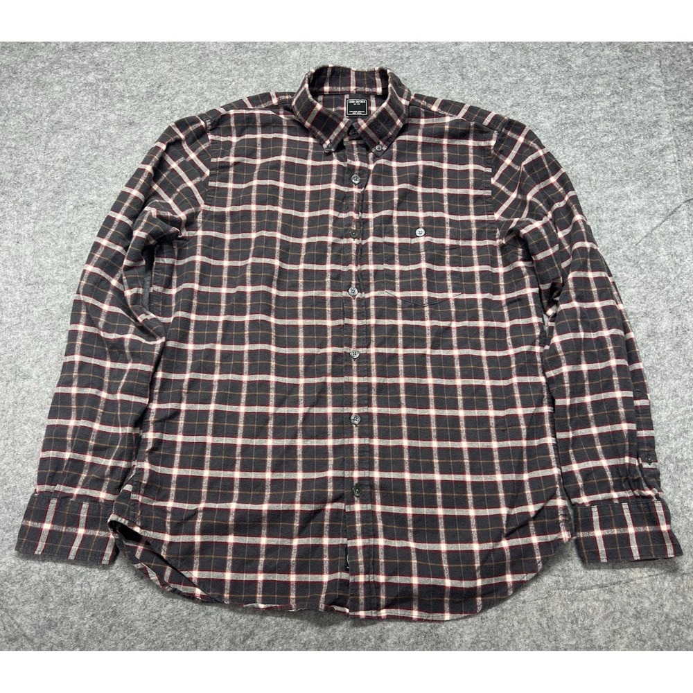 Todd Snyder Flannel Shirt Men's Large Multicolor Plaid Lightweight Button Up